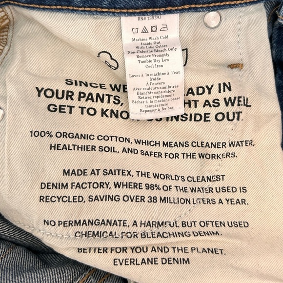 Everlane Los Angeles Edition 90's Cheeky Straight Jean, size 28 - Picture 7 of 9